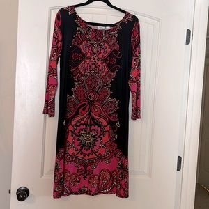 Slimming bodycon print dress